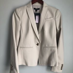 NWT Ann Taylor | One-Button Cream Blazer | sz 2P
